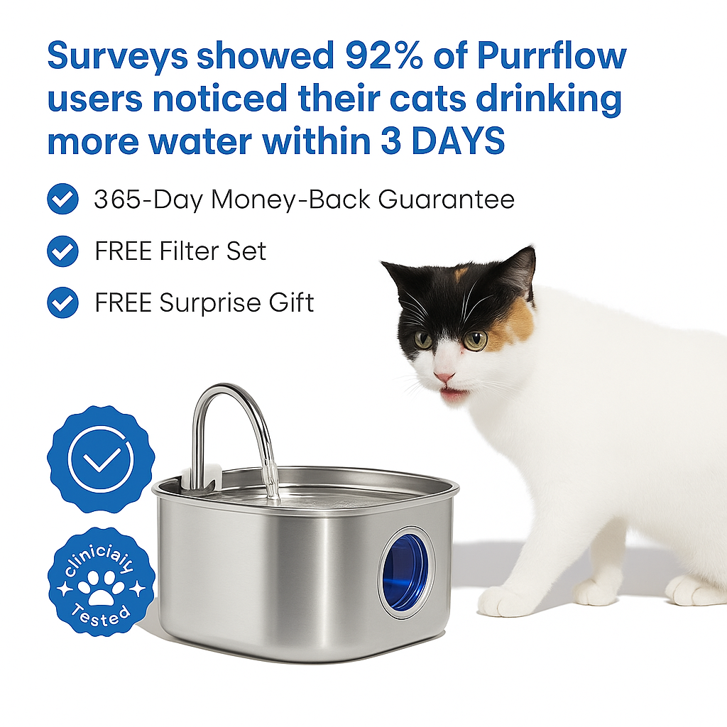 Give Your Cat Years More Healthy Life With PurrFlow™