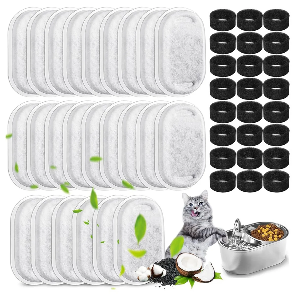 48x Filter set Purrflow Fountain ( 2 years )