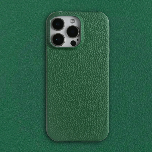 Full Grain Leather Case For iPhone - Velvet Green