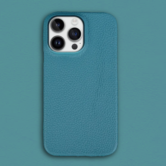 Full Grain Leather Case For iPhone - Blue